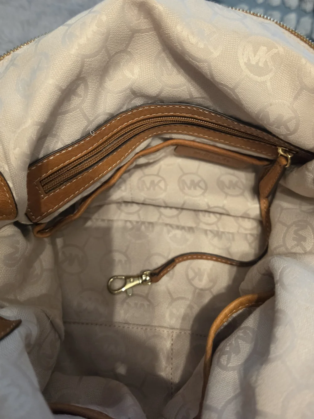 Michael Kors Tan Leather Satchel Bag